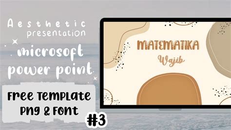 Aesthetic Powerpoint 3 Free Ppt Font Png Youtube