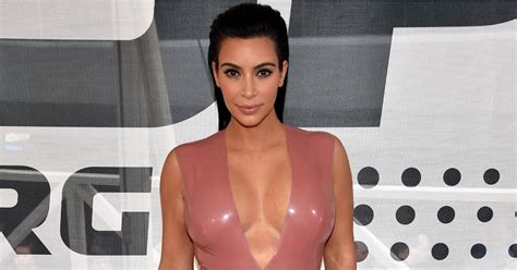 Kim Kardashians Cleavage Selfie On Instagram Popsugar Celebrity