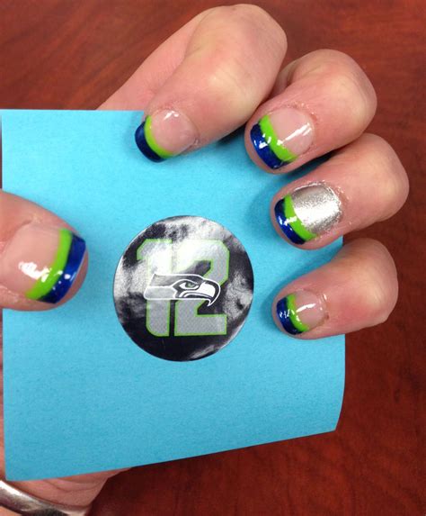Seahawks Nails Done Myself For Every Game Home And Away Go Hawks