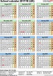 School calendars 2017/18 UK - free printable Word templates