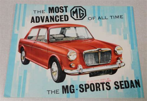 1963 Mg Sports Sedan British Motor Corporation Advertising Brochure Ebay