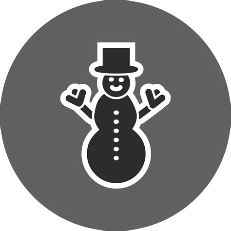 Snowman Vector Icon 439780 Vector Art At Vecteezy