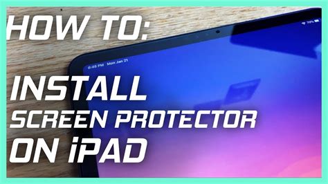 How To Install Glass Screen Protector Ipad Pro Youtube