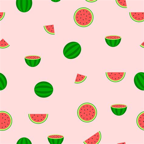 Seamless Pattern Of Watermelon Pieces 964061 Vector Art At Vecteezy