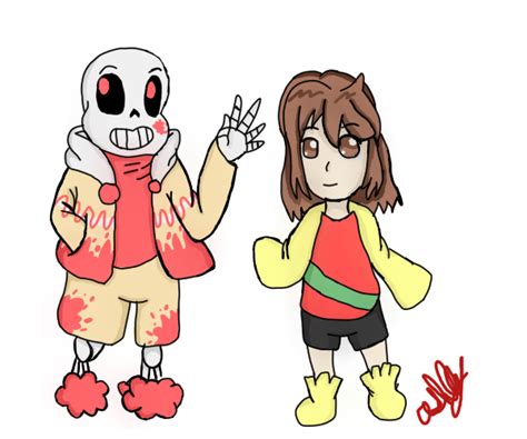 Hungertale Sans And Frisk Art Trade By Ashleyfluttershy On Deviantart