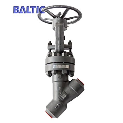 Forged Steel Y Type Globe Valve A182 F22 15 Inch 2500 Lb Bw Baltic