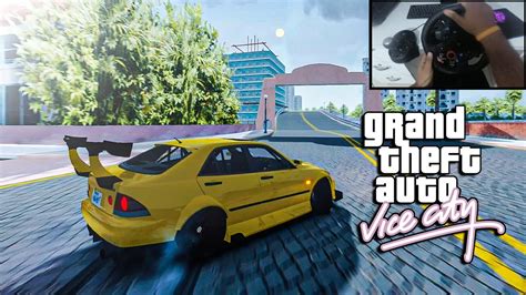 Drifting In Gta Vice City Map In Assetto Corsa Logitech G Steering