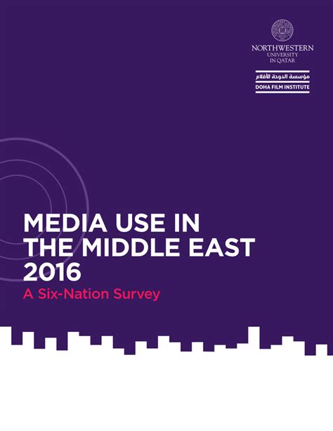 Pdf Media Use In The Middle East 2016 A Six Nation Survey Monograph