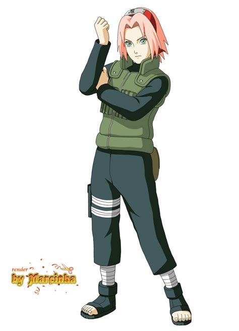Render Sakura By Marcinha20 On Deviantart Naruto Oc Naruto Girls