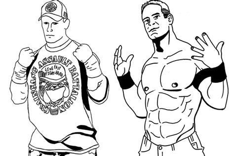 There is no fear in love, but perfect love casts out fear. Wwe Coloring Pages John Cena at GetColorings.com | Free ...