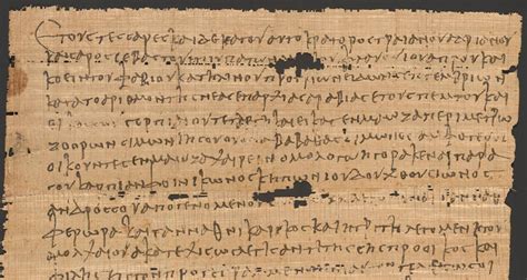 Opening Of A 2nd Century Ce Greek Papyrus Document From Babathas