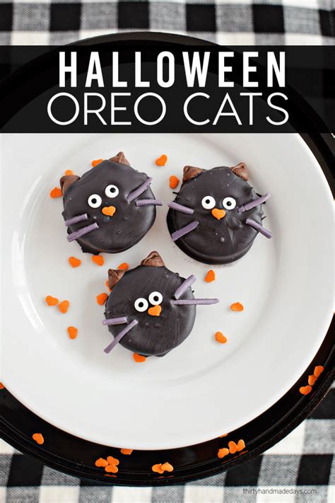 Halloween cookies a table full of joy. Halloween Oreo Cookie Cats
