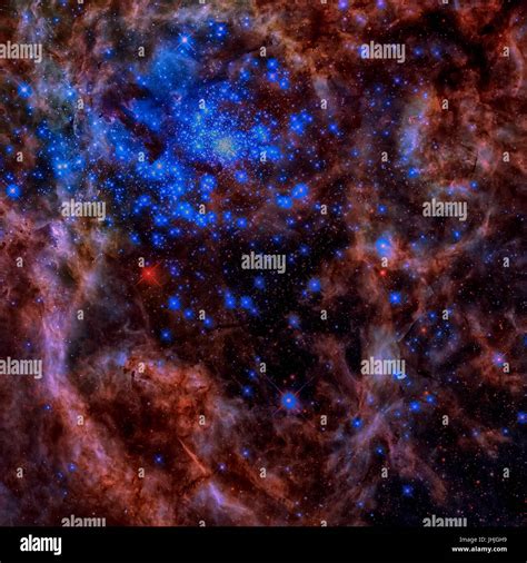 Central Region Of The Tarantula Nebula In The Large Magellanic Cloud