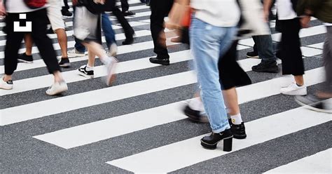People Walking On Pedestrian Lane During Daytime Photo Free Street