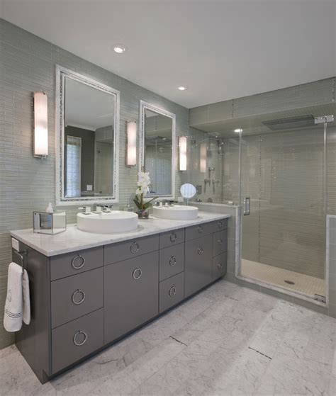 Grey bathroom floor tile ideas on for small bathrooms bathroom from grey bathroom ideas, image source: Consider These 50 Things for Your Electrical and Lighting ...