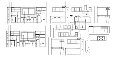 Kitchen Section In Dwg File Cadbull
