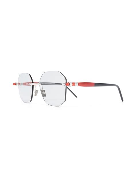 Kuboraum Square Frame Rimless Glasses Farfetch