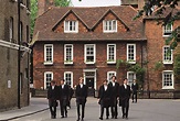 Eton schoolboys in traditional tailcoats at Eton College boarding ...