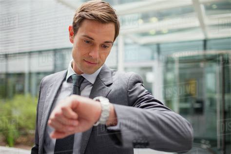 Businessman Looking At Watch Blank Template Imgflip