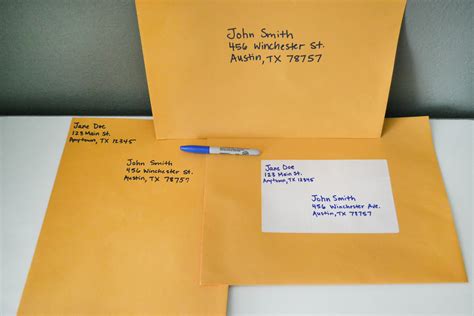 How To Fill Out Mail Envelope