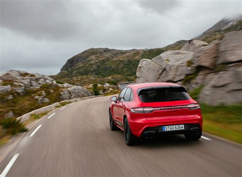 Porsche Macan Gts Color Carmine Red Rear Wallpapers