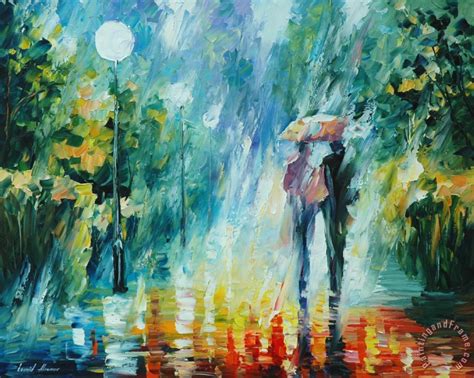 Leonid Afremov Summer Rain Art Print For Sale