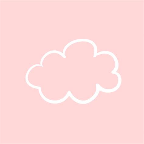 Pastel Cloud Weather Icon Aesthetic Pink Goimages I