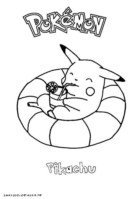 20 Dessins De Coloriage Pokemon Pikachu à Imprimer