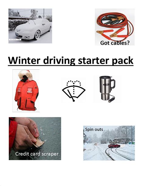 Winter Driving Starter Pack Rstarterpacks