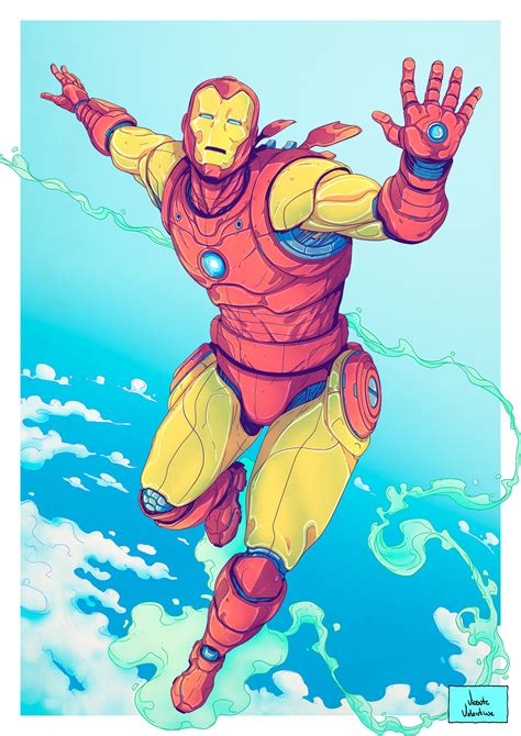 Classic Iron Man Printposter Behance
