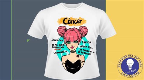O seu signo está em destaque neste mês, com o sol a transitar por gémeos até ao dia 20. Camiseta Signo de Câncer (Junho/Julho) #172 no Elo7 ...