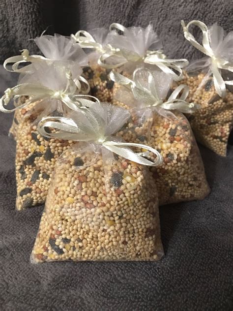 Birdseed Bags | Etsy | Bird seed, Cream white color, Ribbon colors