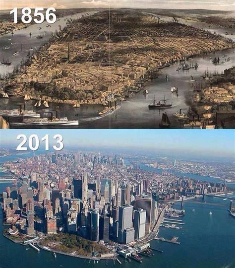 New York City 1856 And 2013 My State New York I Love It