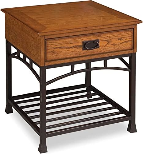 Home Styles 5050 20 Modern Craftsman End Table Distressed Oak Finish