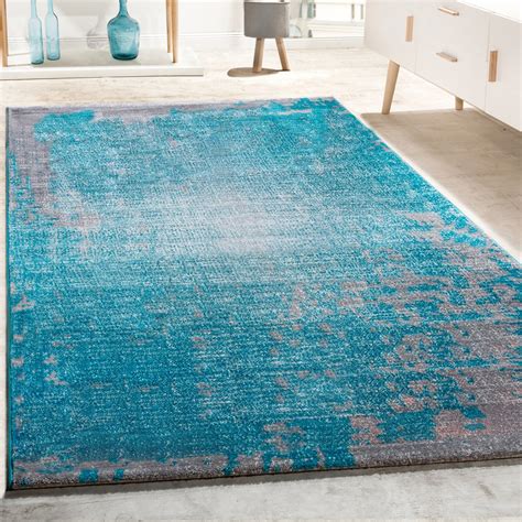 Selbstverständlich ist jeder türkisch teppich achten direkt in unserem partnershop erhältlich und direkt bestellbar. Designer Teppich Vintage Grau Türkis | Teppich.de