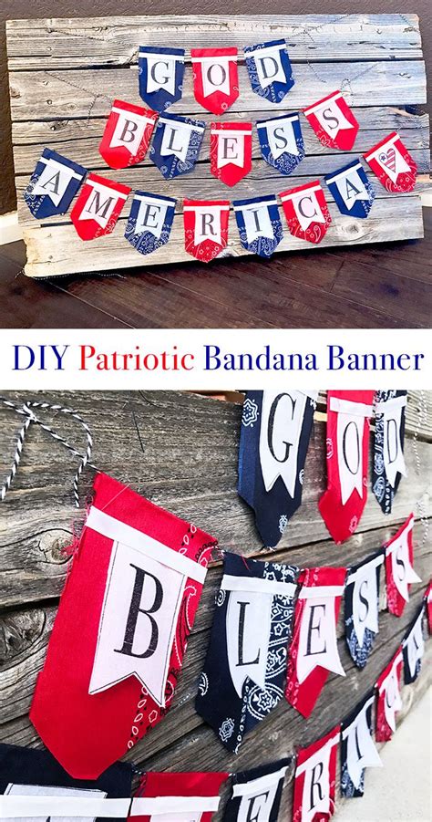 Patriotic Bandana Banner | Patriotic, Patriotic party, 4th of july party