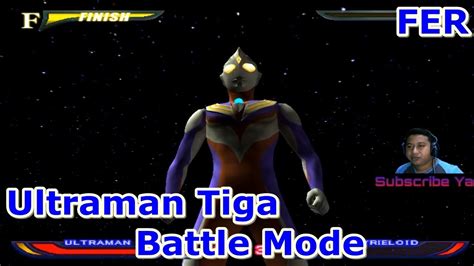 Ultraman Tiga Battle Mode Ultraman Fighting Evolution Rebirth Youtube