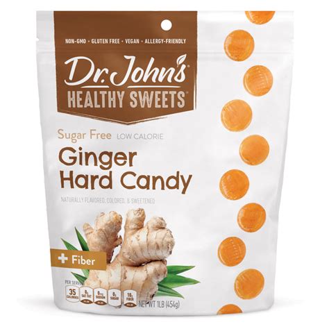 Ginger Spice Flavored Xylitol Hard Candies Dr Johns Healthy Sweets