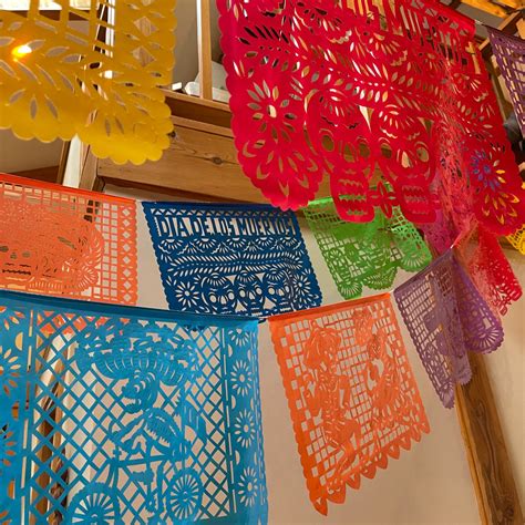Paper Day Of The Dead Papel Picado Banners Large Mexican Sugar Skull
