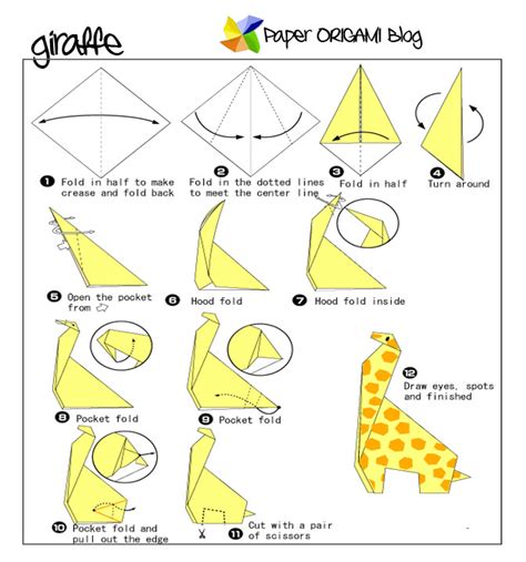 Animals Origami Giraffe Origami Paper Origami Guide