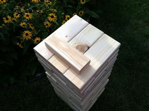 Its been going for about a month now. Tumbling Timbers | Giant jenga, Jenga blocks, Timber
