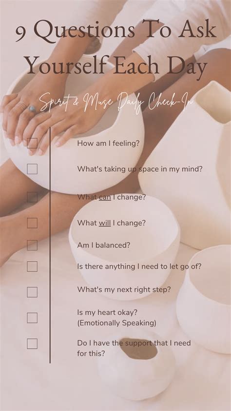 Daily Check In Here Are 9 Questions To Ask Yourself Each Day — Spirit