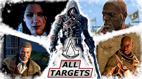 Assassins Creed Rogue All Bosses Targets Assassinations Youtube