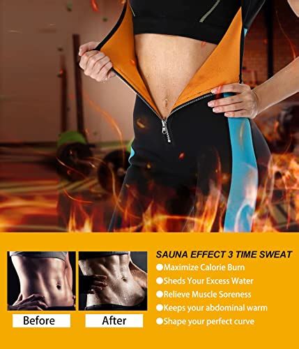 Nonecho Neoprene Sweat Sauna Suit Shaper For Women Slimming Full Body