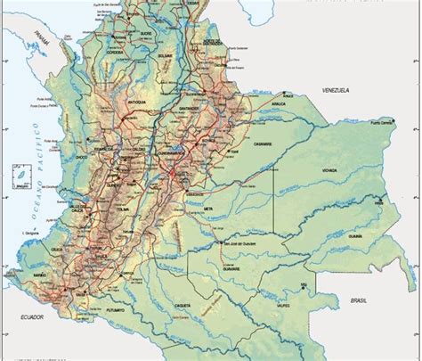 Grupo Colombia Mapa GeogrÁfico De Colombia