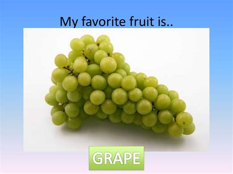 What Is Your Favorite Fruit Online Presentation