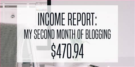 my second month of blogging income report