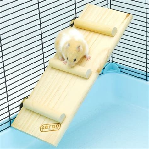 Pet Climbing Ladder Hamster Bridge For Gerbils Mouse Mice Natural Wood