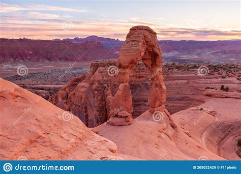 Delicate Arch At Arches National Park In Moab Utah Usa Stock Image