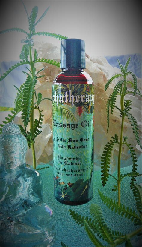 After Sun Care With Lavender Massage Oil Bath And Body Oil Alohatherapy